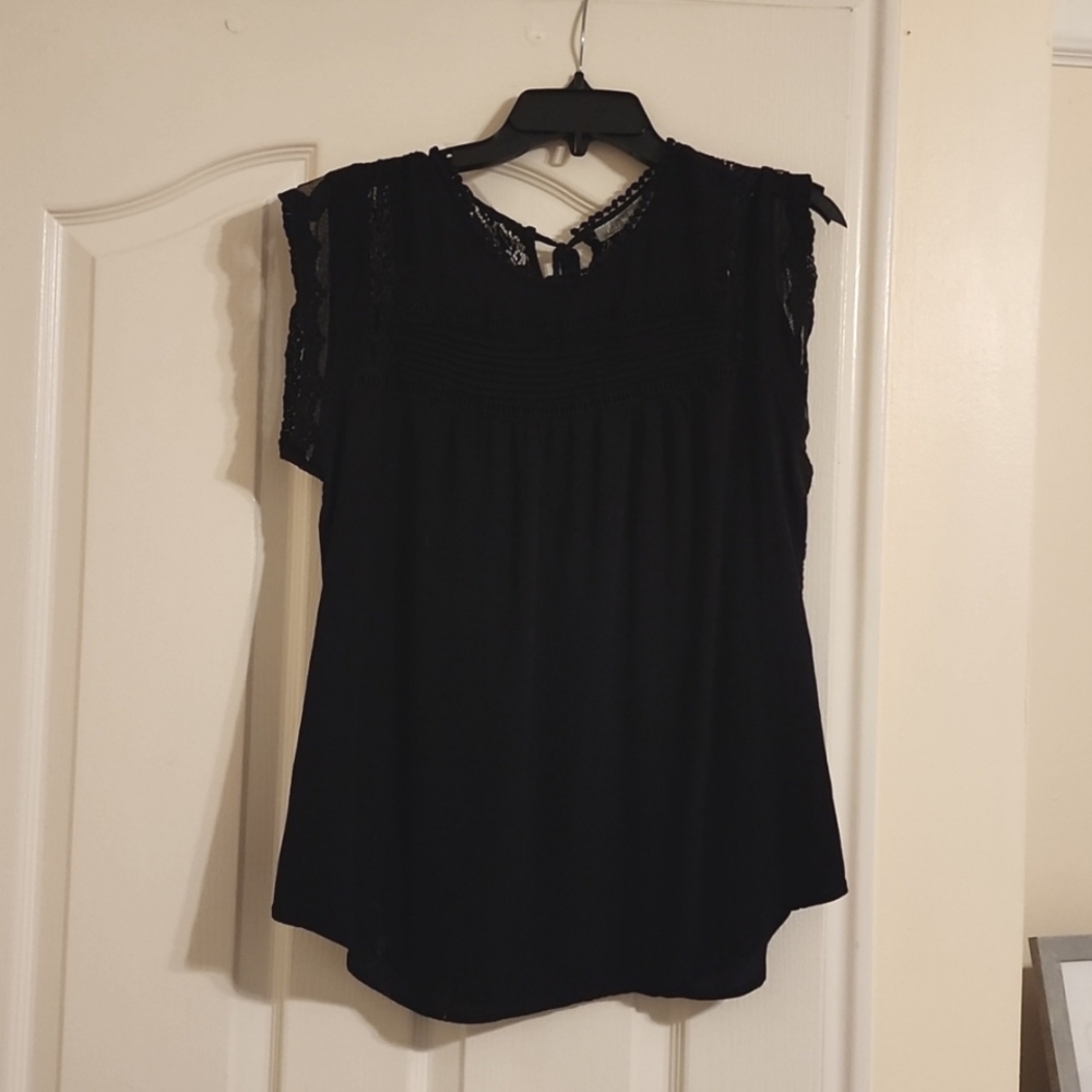Daniel Rainn, Becru Lace Detail Blouse, XL